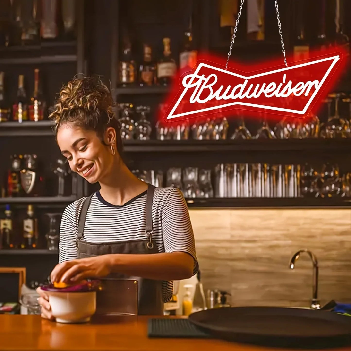 Budweiser Neon Bar Sign