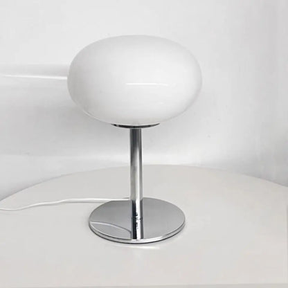 Lollipop Table Lamp Medieval Cream Glass Light Living Room Bedroom Study Simple Atmosphere Retro Glass Standing Lamp Home Decor