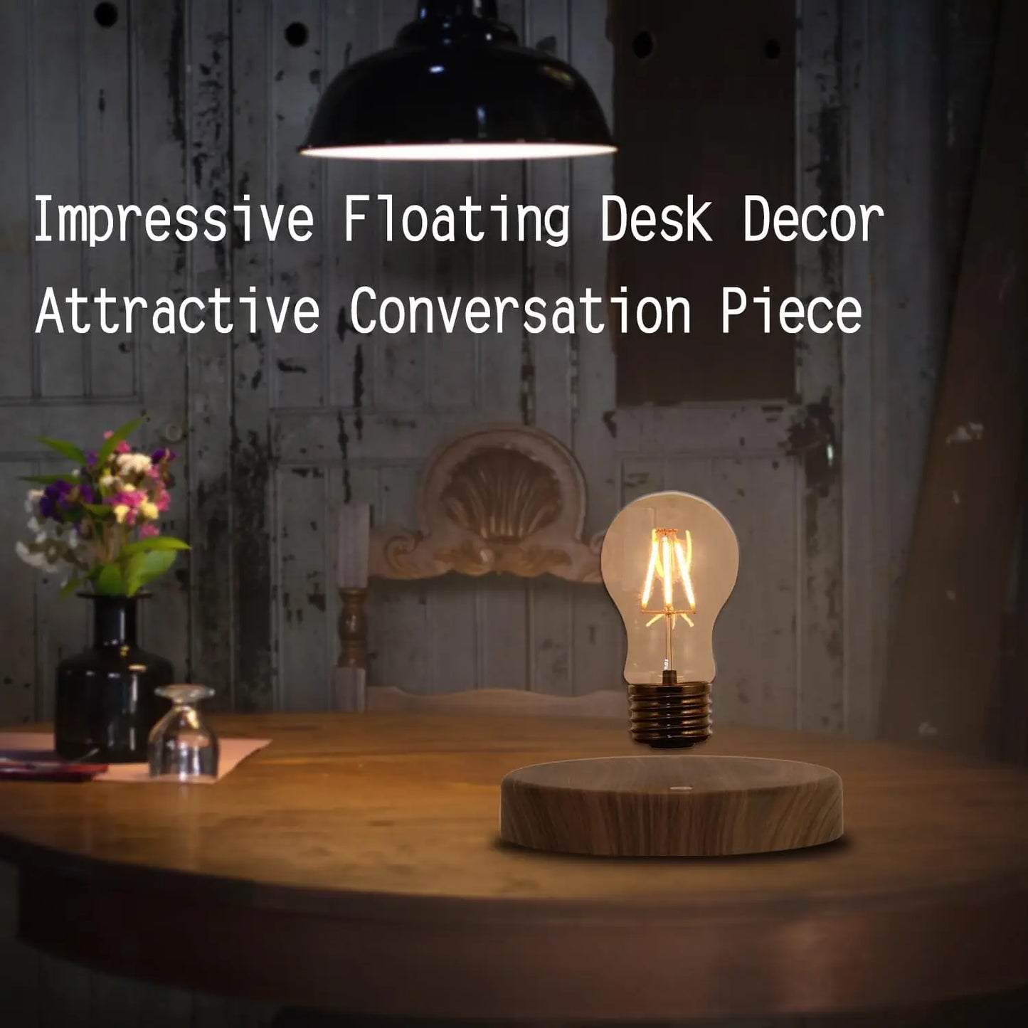 Levitating Vintage Globe Lamp