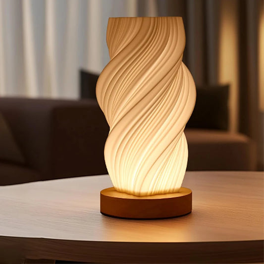 Striped Mini Bedside Lamp